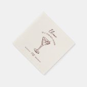 Klein beetje ouder gepersonaliseerd verjaardagsfee servet (Hoek)