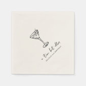 Klein beetje ouder gepersonaliseerd verjaardagsfee servet (Voorkant)