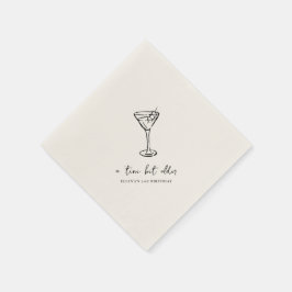 Klein beetje ouder gepersonaliseerd verjaardagsfee servet