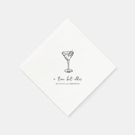 Klein beetje ouder gepersonaliseerd verjaardagsfee servet