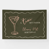 Klein beetje ouder gepersonaliseerd verjaardagsfee spandoek (Horizontaal)