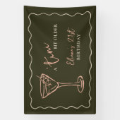 Klein beetje ouder gepersonaliseerd verjaardagsfee spandoek (Verticaal)