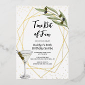 Klein beetje plezier Martini Soirée Folie Uitnodiging (Voorkant)