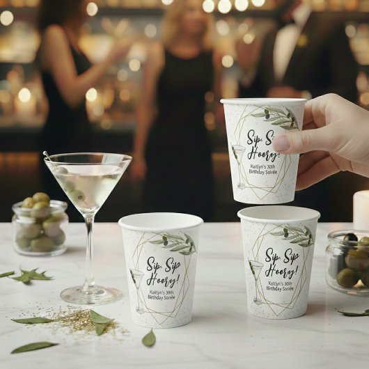 Klein beetje plezier Martini Soirée Papieren Bekers