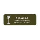 Klein beetje plezier Martini Soirée Retouradres Etiket (Voorkant)