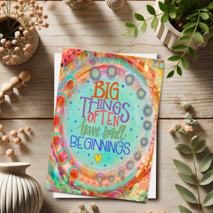 Klein Beginnings Inspirerend  Whimsical Kaart