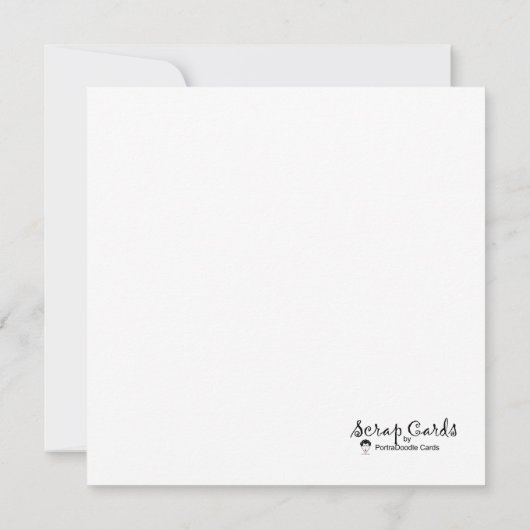 Klein Beginnings Vlak Wenskaart (Achterkant)