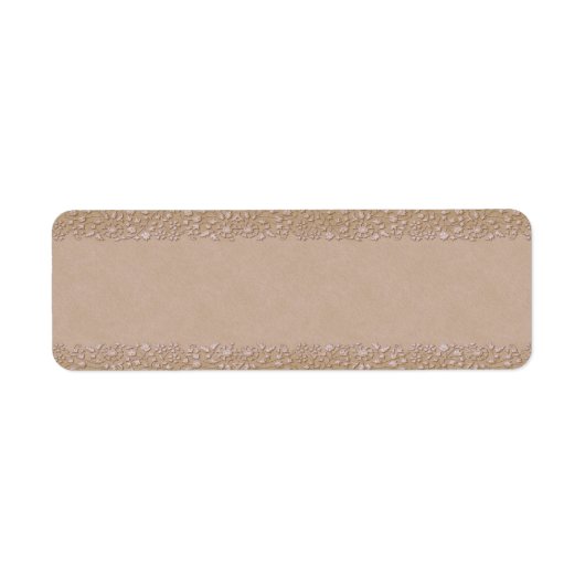 Klein beige bloemenapotheek label (Voorkant)