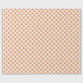 Klein blad in roze en oranje cadeaupapier (Vlak)