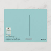 Klein blauw Briefkaart van deur (Achterkant)