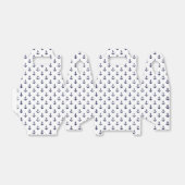 Klein blauw en wit patroon van Anchors Bedankdoosjes (Uitgevouwen)