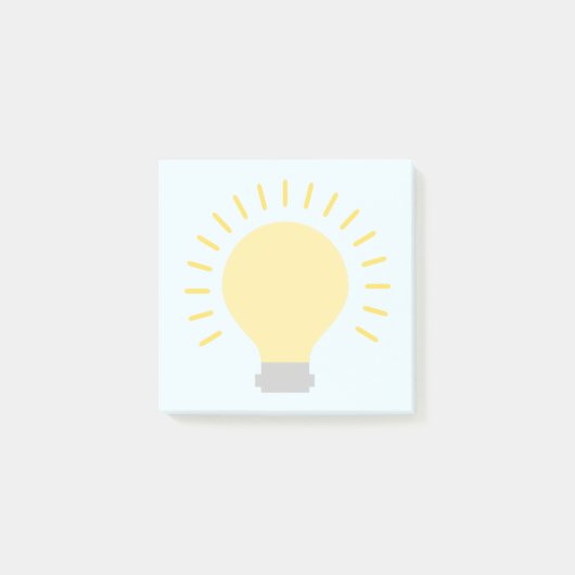 Klein blauw gele lamp Art 3x3 Sticky Mini Post-it® Notes (Voorkant)