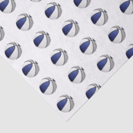 klein blauw grijs basketbal patroon tissuepapier