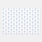 Klein Blauw Mignonne Douche Cadeau Inpakpapier Vel (Voorkant)