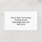 Klein blauw Visitekaartje (Achterkant)