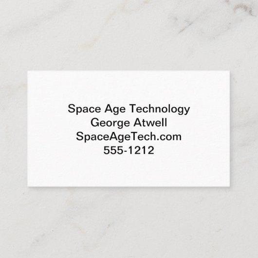 Klein blauw Visitekaartje (Achterkant)