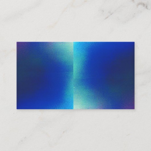 Klein blauw Visitekaartje (Voorkant)