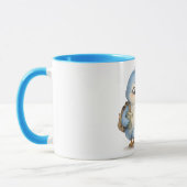 Klein Blauw Vogel Accent Koffiemok Mok (Links)