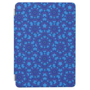 Klein blauw Waterverf Boho vormpatroon iPad Air Cover