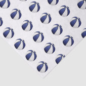 klein blauw-wit basketbalpatroon tissuepapier (Detail)