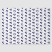 klein blauw-wit basketbalpatroon tissuepapier (Voorkant)