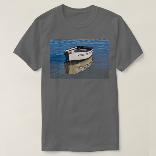 Klein Bleek grijs Skiff T-shirt (Design voorkant)