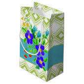 Klein Bloemengeschenktasje Cadeauzakje (Achterkant Gekanteld)