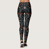 Klein bloemhart: fantasie naadloos. leggings (Achterkant)