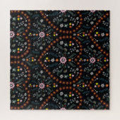 Klein bloemhart: fantasie naadloos. legpuzzel (Horizontaal)