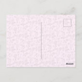 Klein Bloemmotief Aangepaste Vriendschapsansichtka Briefkaart (Achterkant)