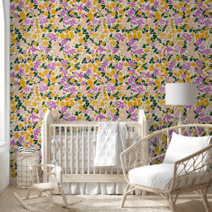 Klein  bloempatroon behang
