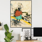 Klein Bo Peep bij Sint Joris en de Draak Poster (Thuiskantoor)