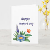 Klein boeket Moederdag Kaart (Gele Bloem)