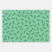 Klein bont kerstpapier inpakpapier vel (Voorkant 3)