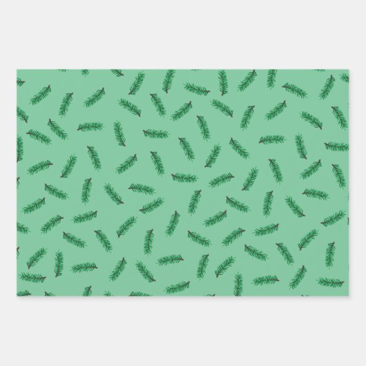 Klein bont kerstpapier inpakpapier vel (Voorkant 2)