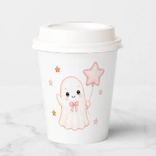 Klein Boo Geest Meisje Halloween Baby Shower Papieren Bekers
