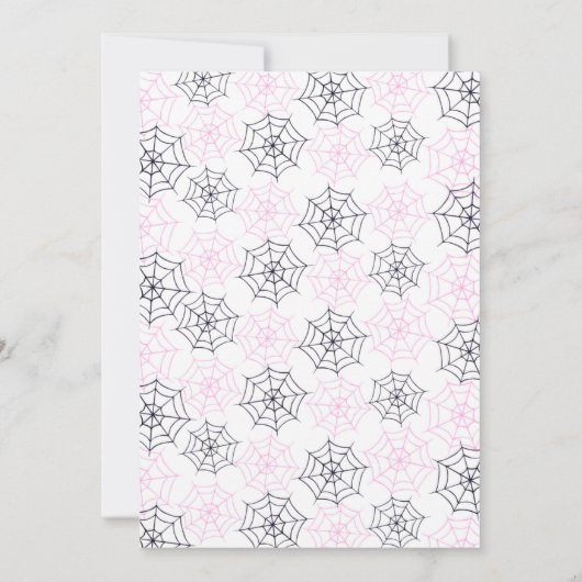 Klein BOO verjaardagsuitnodiging Kaart (Achterkant)