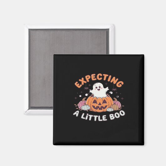 Klein Boo Verwachten Magneet (Voorkant / Achterkant)