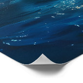 Klein bootje op de oceaan poster (Hoek)