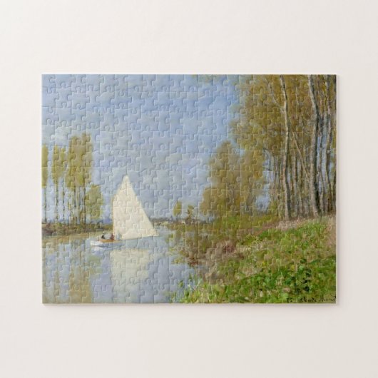 Klein bord op Seine Argenteuil Monet Fine Art Legpuzzel (Horizontaal)