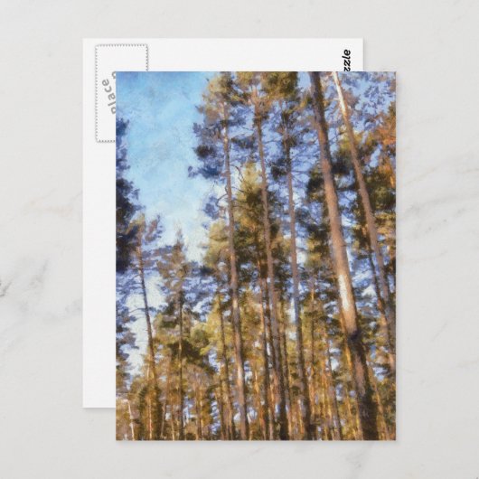 Klein bos briefkaart (Voorkant / Achterkant)