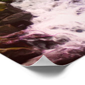 Klein bos Watervalolie Fotoschilfers Poster