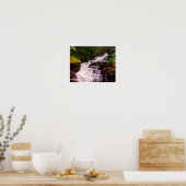 Klein bos Watervalolie Fotoschilfers Poster (Keuken)