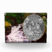 Klein bosgebied waterval schilderij Voeg uw Fotoblokken (Voorkant)