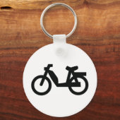 klein bromfietspictogram sleutelhanger (Voorkant)