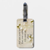 Klein brons, kolibrie bagagelabel (Achterkant verticaal)