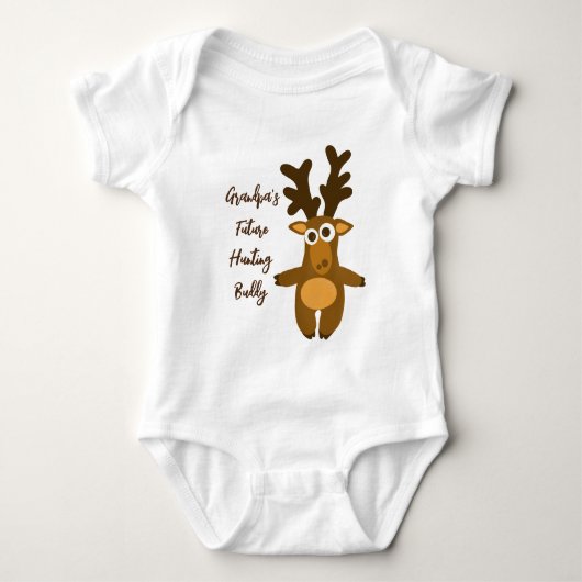 Klein bruin hert romper (Voorkant)
