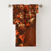 Klein bruinkoraal, in reliëf bad handdoek (Insitu)