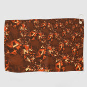 Klein bruinkoraal, in reliëf golfhanddoek (Horizontaal)