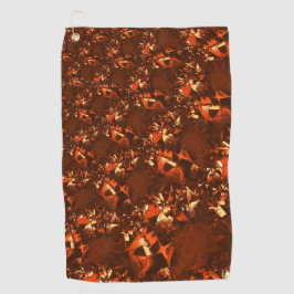 Klein bruinkoraal, in reliëf golfhanddoek